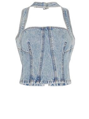 GRLFRND Tianna Halter Bustier in Riviera